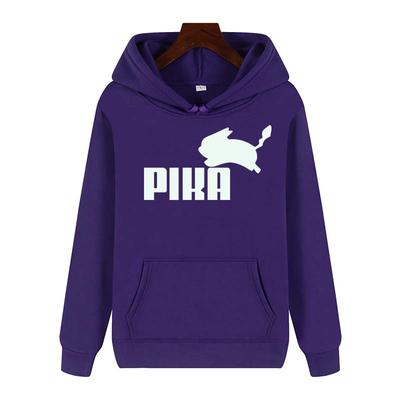 Frauen Hoodies Japanischen Anime Pika Harajuku Pullover Schwarz Weiß Sweatshirt Frühling Herbst Frauen Casual Streetwear Hoody