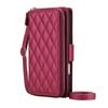 Crossbody peněženkové pouzdro pro iPhone 17 16 15 Pro Max Air 17e 16e 16 15 Plus, s RFID blokováním, na zip, s flip krytem a přihrádkami na karty