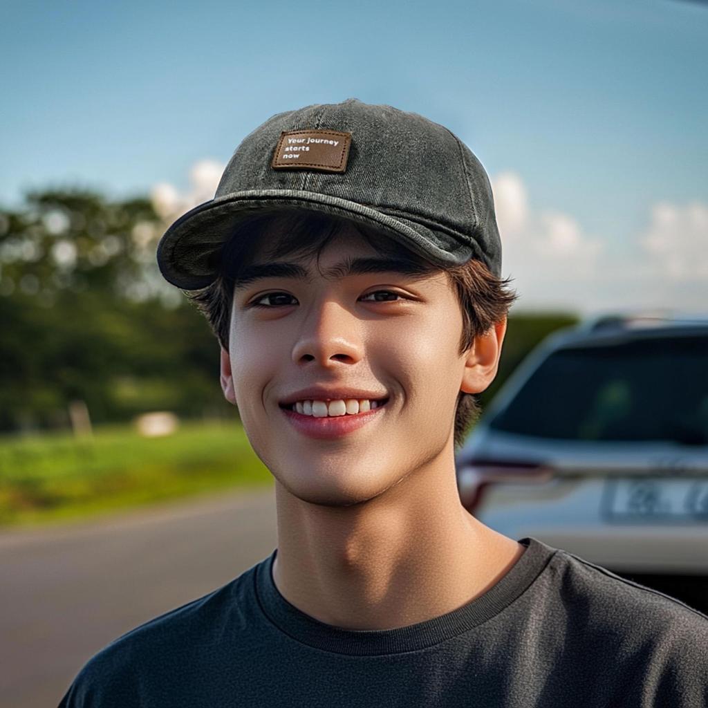 Clape Plus Size Denim Cap with Short Soft and Perfect for and Baseball Men's Brim, Adjustable, Outdoors, Fishing, (Dark Gray, J-BSAD2516) [Used]