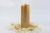 Metallic Club Candle, Gold, 15 X 6Cm (1 Op. / 6 Pcs.)