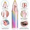 Mini Painless Razor Shave Shaver Portable 2 IN 1 Electric Epilator Eyebrow Trimmer Women's Body Facial Lip Epilator Rechargeable