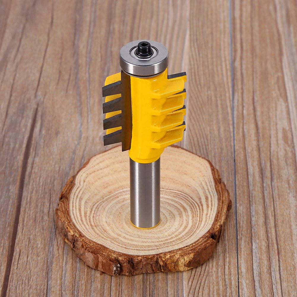 1 2   Shank Finger Glue Joint Router Bit Cone Tenon Woodwork Cutter