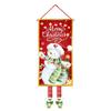 Christmas Door Banner Holiday Winter Photography Background Sign Snowman Photography Background Decoration For Home Kitchen