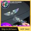 Car Stickers For Alfa Romeo Colorful Reflective Laser Angel Wing Styling Car Trunk Door Stickers For Alfa Romeo Giulia Stelvio M