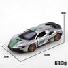 Bagged 1.36 Alloy SF90 Pullback Racing Car, racetrack colors. Alloy toy, children's toy, cool colors. The best gift.