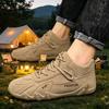 Ankle Boots For Men Spring Man Casual Sneakers Non Slip Khaki Work Mens Shoes Short Boots Loafers Lace Up Zapatillas Hombre