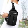 USB Charging Sports Shoulder Bag Nylon Crossbody Bag Portable Men Chest Bag  Running