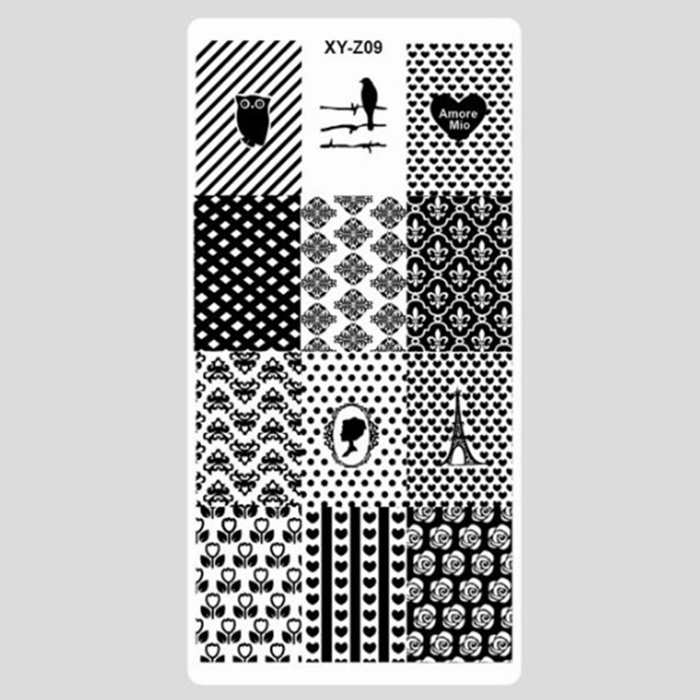 Puntos Nail Art Manicure Tool Fashion Pattern Polish Stamping Plates Templates Women