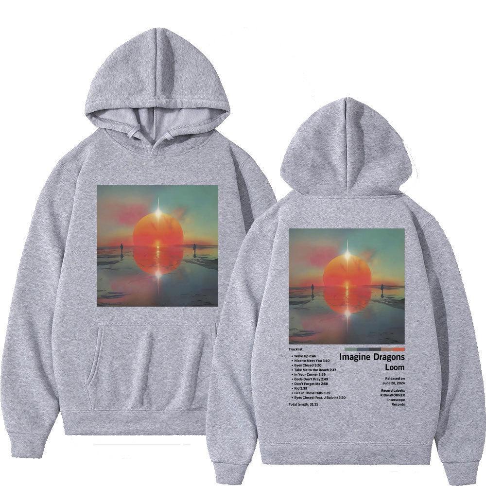 Imagine Dragons Loom New Album Graphic Hoodie Unisex Fashion Fleece Sweatshirt, LOOM World Tour Dates & Silhouette Print, Rock Streetwear