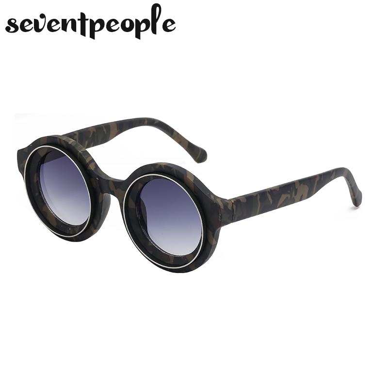 Punk Round Sunglasses Men  Luxury Brand Design Steampunk Sun Glasses For Male Summer New Fashion Small Frame Shades Eyewear