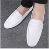 Sommer Herrenschuhe Business Casual Schuhe, Atmungsaktive Lederschuhe Leichte Herren Sojabohnenschuhe, Übergröße Schuhe Mode Weiße Schuhe