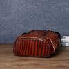 Genuine leather men's backpack real cowhide crocodile pattern casual large capacity travel bag new