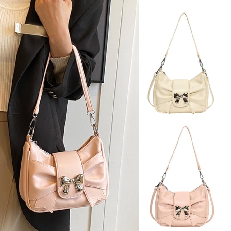 Women Underarm Bag Bowknot Shoulder Bag Korean Style Messenger Bag Shopping Bag