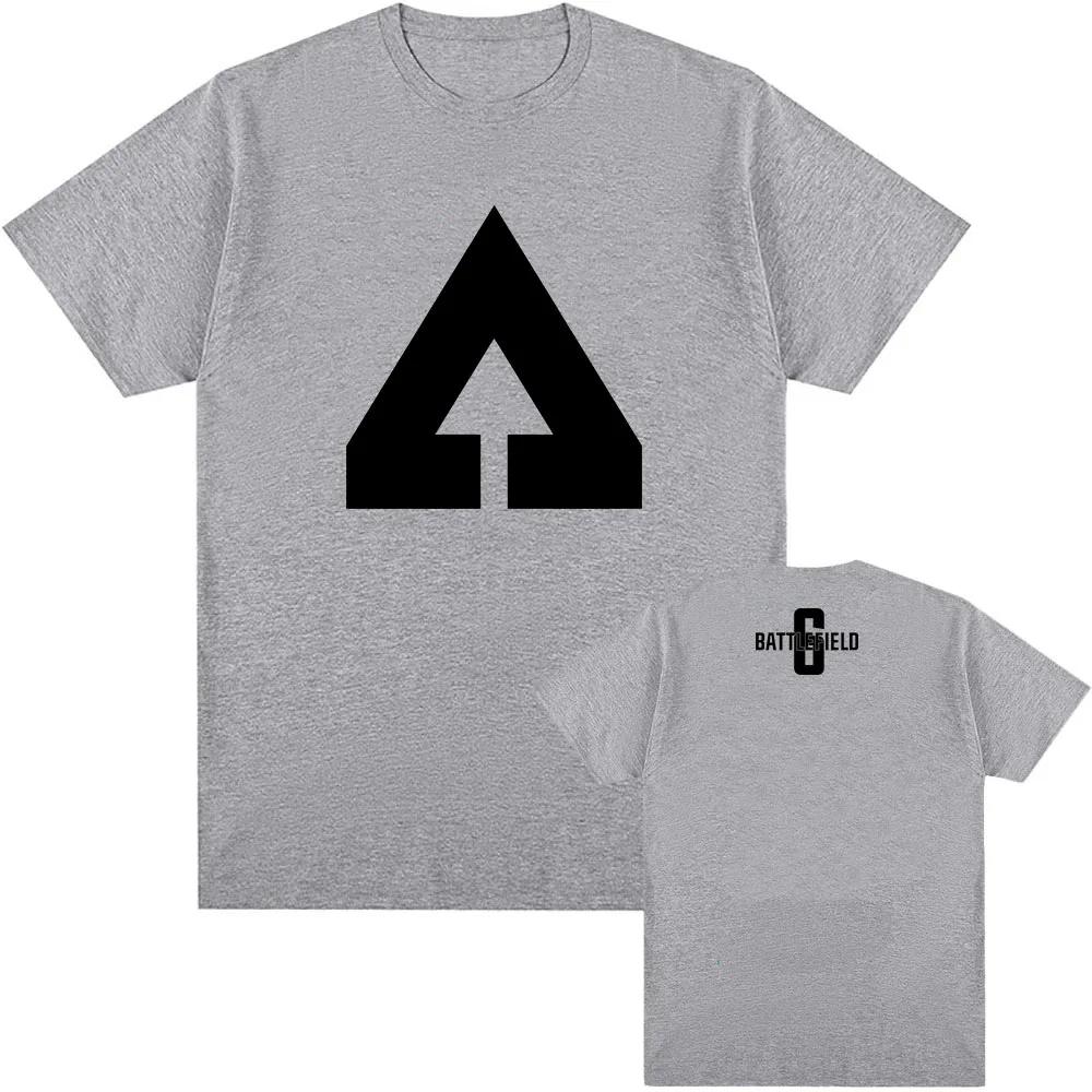 Men Clothing Game Battlefield 6 Printing Tshirts Short Sleeve Cotton Loose Tshirt Unisex Streetwear Hip Hop Oneck Male T Shirt