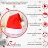 Red White Velvet Classic Fur Merry Christmas Caps (Set of 3) Santa Claus Hats for Kids Babies Adults Caps Santa Claus Hats Christmas Tree Decoration