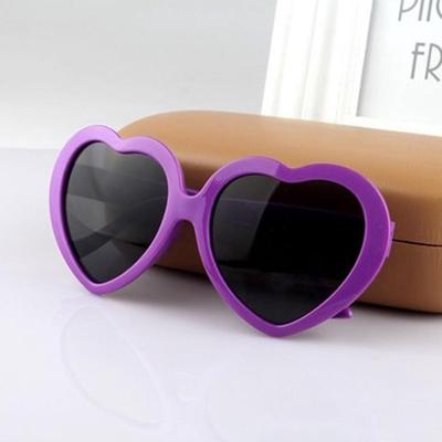 UV400 Unisex Sunglasses Childrens Party Candy-colored Glasses Lovely Summer Heart Shape Kids Mirror  Unique