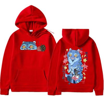 KPop Demon Hunters Felpa con Cappuccio Tigre Derpy Moda Harajuku Pullover Abbigliamento Uomo Donna Felpa Estetica Oversize