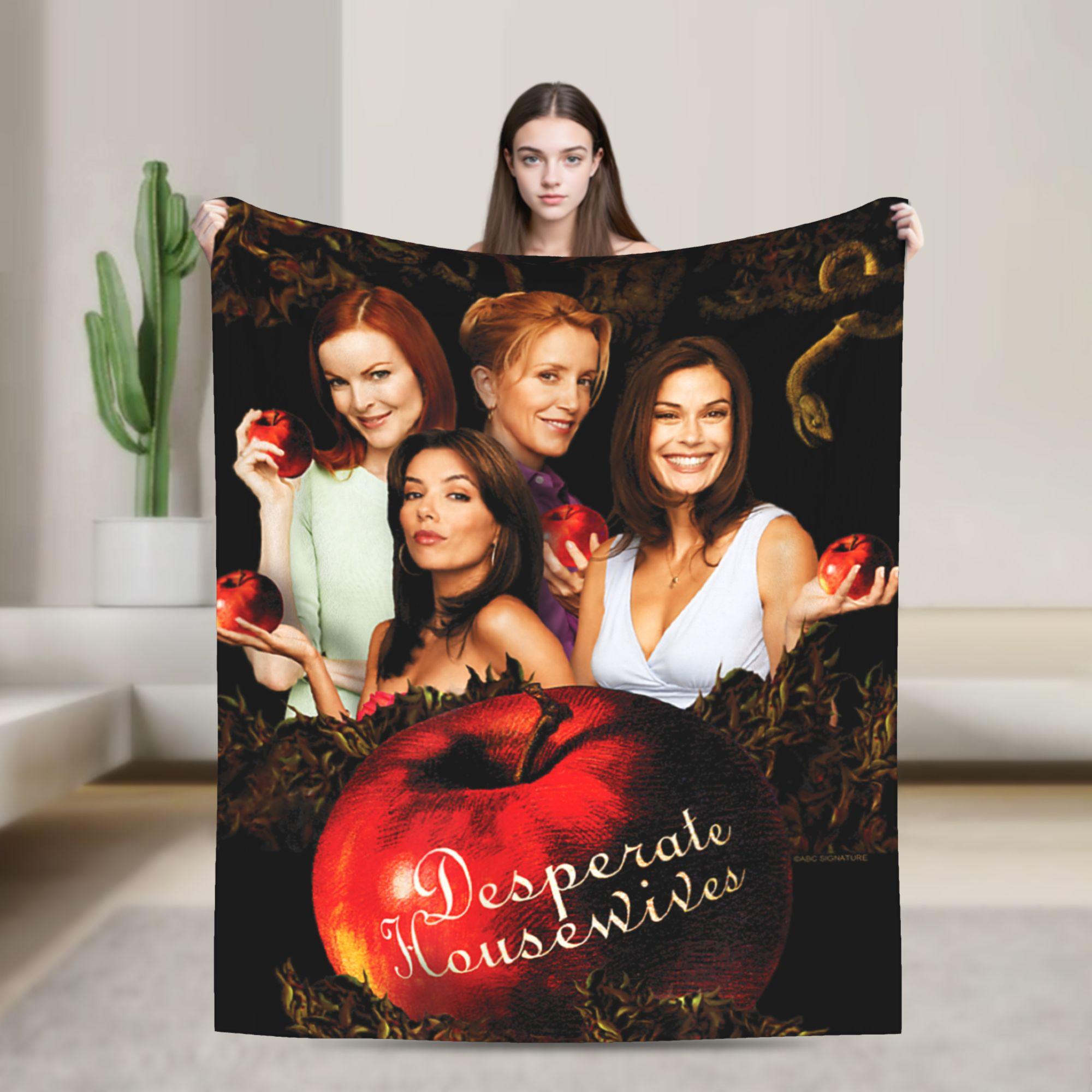 Desperate Housewives TV Show Blanket Fleece Autumn Winter Susan Lynette Bree Multi-function Warm Throw Blanket for Travel Size: 75*100cm, Weight: 230 GSM