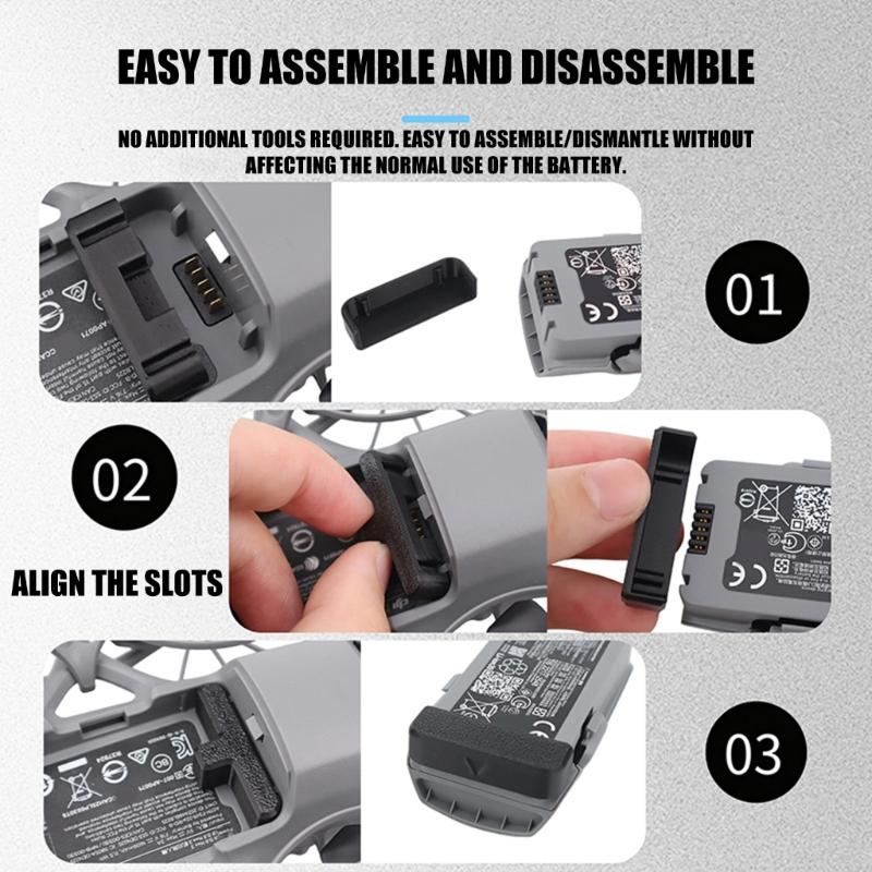 Dust Proof Protective Cover for Drones Batteries Plastic Easy Snap On Installation for 2 Outdoor Photography