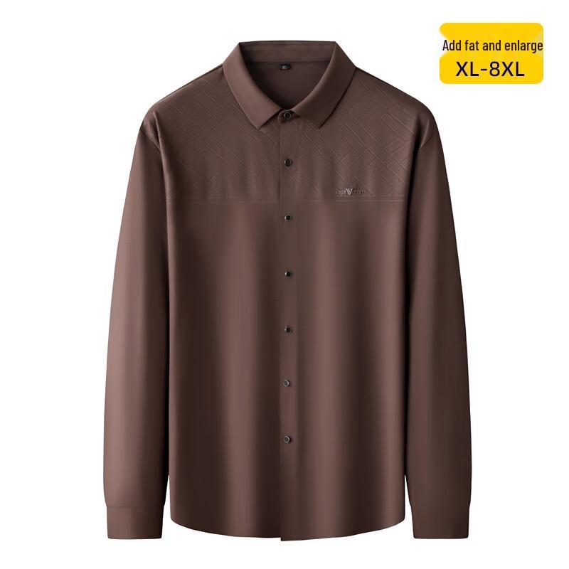 

Мужская рубашка большого размера с длинным рукавом, осенняя, с принтом, пэчворк 5XL