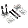 Shkalacar 4 Adjustable Spring Spacers, Coil Spring Spacer Coil Spring Booster Aluminum Alloy Coil