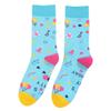 1 Pair Funny Socks Novelty Pattern Cotton Socks Colourful Casual Socks Gifts Men Women High Ankle Socks Bicycles Socks