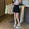 2024 Summer Women's High Waist A-Line Shorts - Korean Style, Versatile, Casual, Slimming, Wide-Leg
