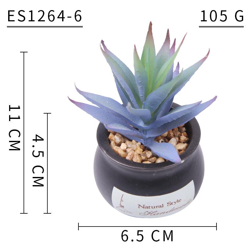 Home Decoration Simulation Succulent Plant Cement Bonsai, Fake Succulent Potted Plant, Mini Simulation Succulent Potted Plant