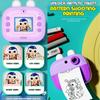Kids Instant Cameras 2.0 Inch HD IPS Screen Thermal Paper Picture Photo With Lanyard Printer Children Christmas Toys Gifts