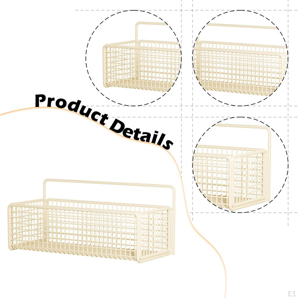 Spice Rack Organizer Hanging Kitchen Basket Lightweight Wall Mount Wire Storage for Office