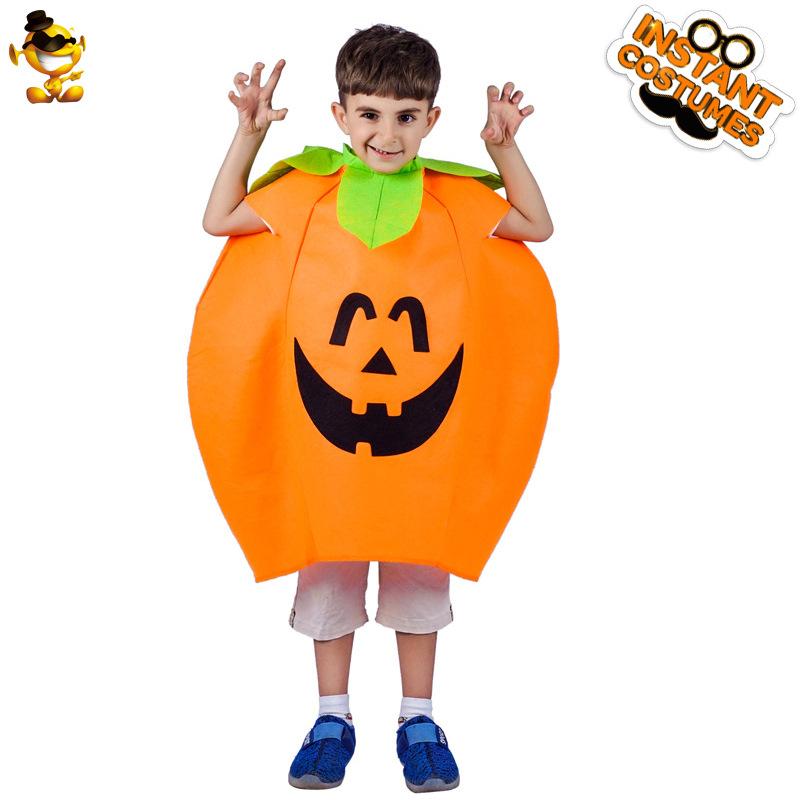 Children Halloween pumpkin party costume cosplay stage show ghost festival pumpkin costume cosplay costume M/7-9 years old 122-134cm