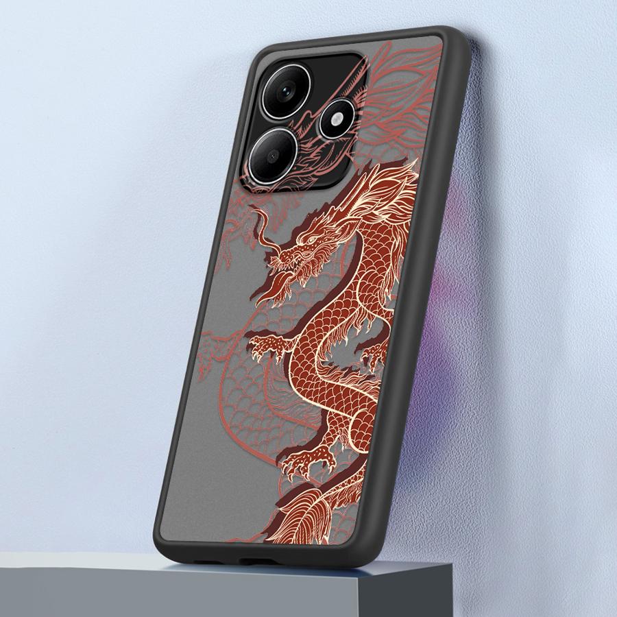 Case for Xiaomi Redmi Note 14 14C 13 Pro Plus 10 13C 12 11 9S A4 Funda Back Phone Cover East Dragon