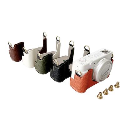 Estojo protetor para câmera portátil estilo retrô suporte para estojo de câmera bolsa de transporte abertura design inferior