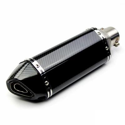 Motorcycle Rear Exhaust Pipe Stainless Steel Rust Proof High Temperature Resistant Fit for 51mm Pipe