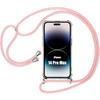 Protective Case - E.F.CONNECTION - iPhone 14 Pro Max - Flexible - Silicone - Transparent/Pink