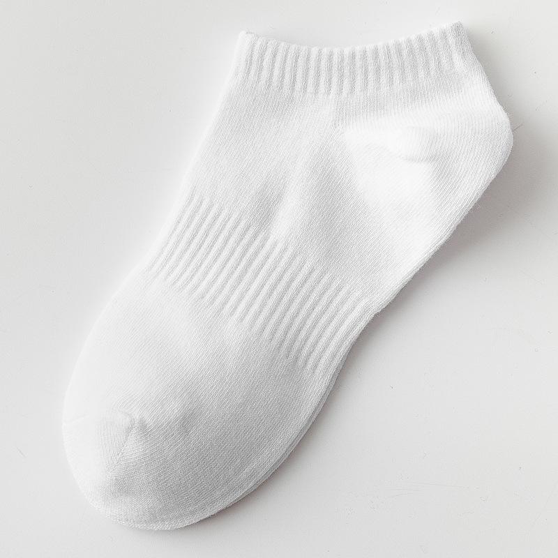 Mid-Calf Black & White Socks: Autumn/Winter Solid Color & Summer Thin Long Jk Styles
