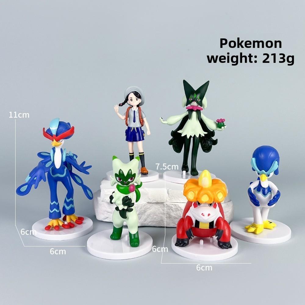 Pokmon Miniature Pvc Figurines Set Featuring Pikachu Charm For Home Decor And Collectors