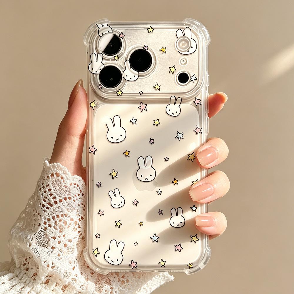 Star Rabbit Is Suitable for Apple OPPO Mobile Phone Case Huawei MATE80 Transparent iPhone17Pro/17promax.