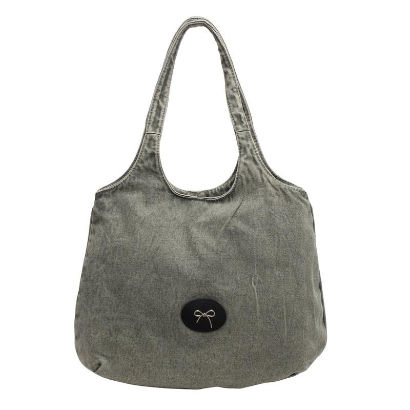 Casual and Versatile Denim Handbag for Women, 2025 New Fashionable and Stylish Large Handbag
