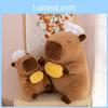 Adorable Cartoon Chef Capybara Plush Toy Soft Stuffed Animal For Kids Room Decor