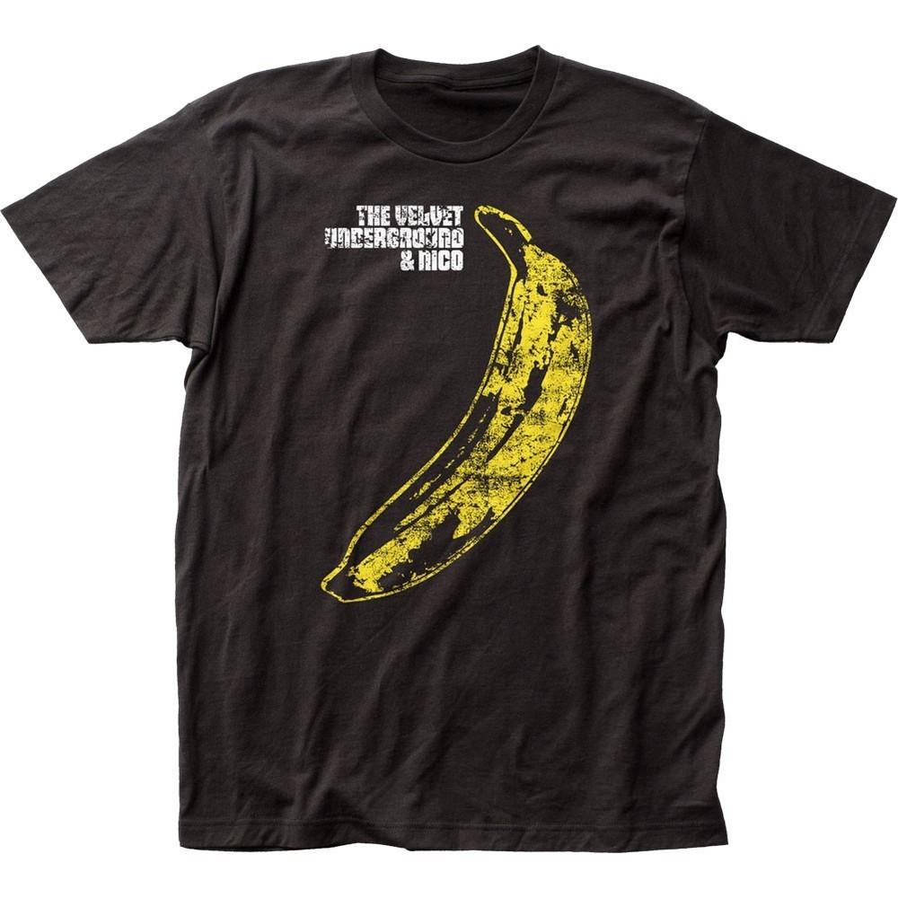 

Velvet Underground Distressed Banana Mens T Shirt Music Classic Concert Black Unisex T-Shirt XXL