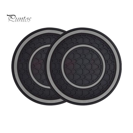 

2 шт. автомобильные подставки под стаканы термостойкие нескользящие водонепроницаемые канавки универсальный держатель для стаканов аксессуары для салона автомобиля серый