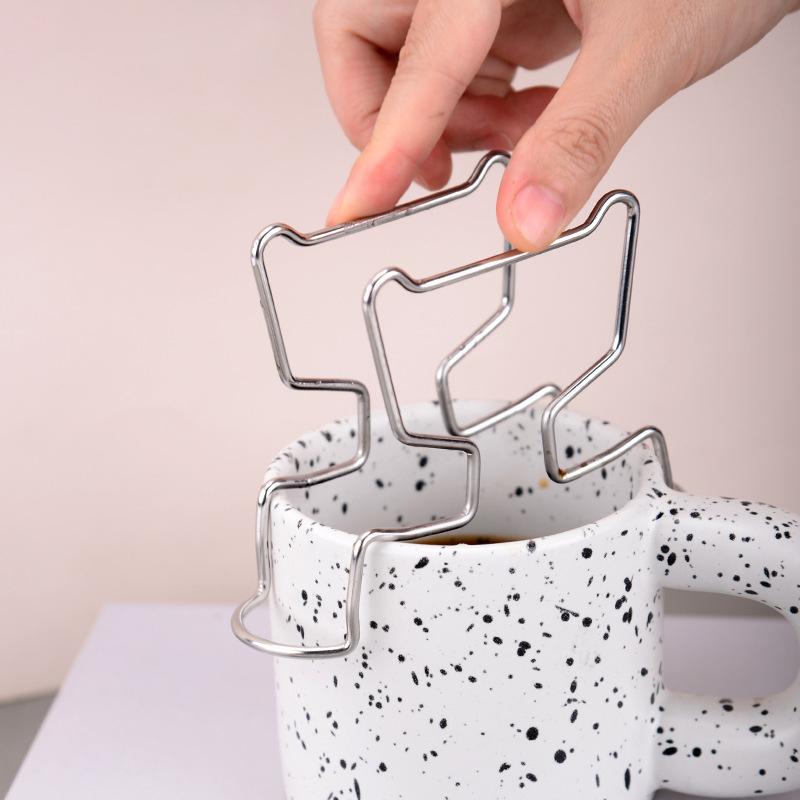 Stainless Steel Coffee Holder, Reusable Drip Coffee Tool Bag Filter Paper Holder, Coffee Cup Filter Paper Bag Holder