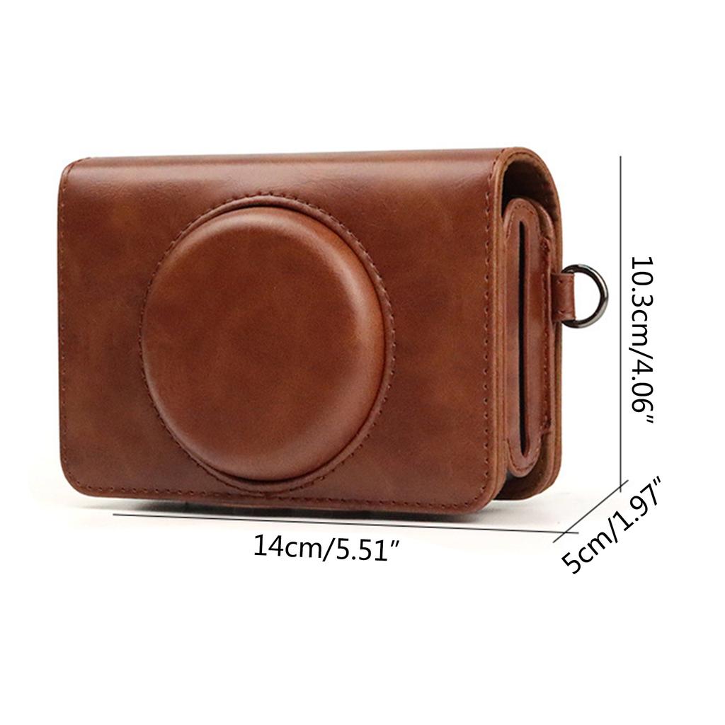 Retro PU-Leder Kamera für Hülle für C210R Mini Shot 2 Retro-Kameratasche