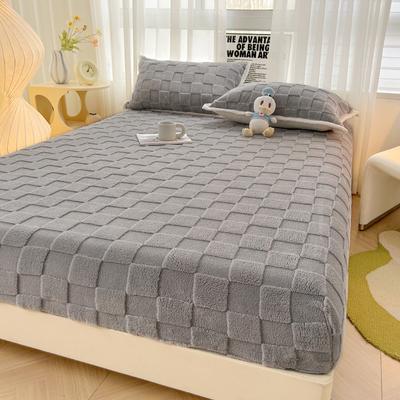 Drap-housse en taffetas à fleurs coupées en trois dimensions, couleur unie, doux pour la peau, matelas en velours chaud, housse de protection Simmons, couvre-lit