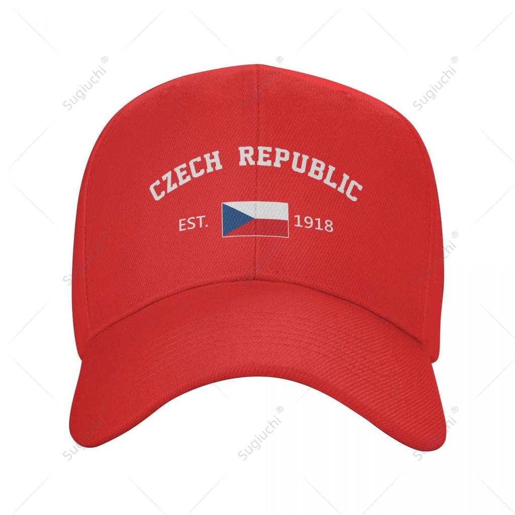 Unisex Baseball Cap Czech Republic EST Independence Day Wild Sun Shade Peaked Adjustable Outdoor Caps for Unisex Women