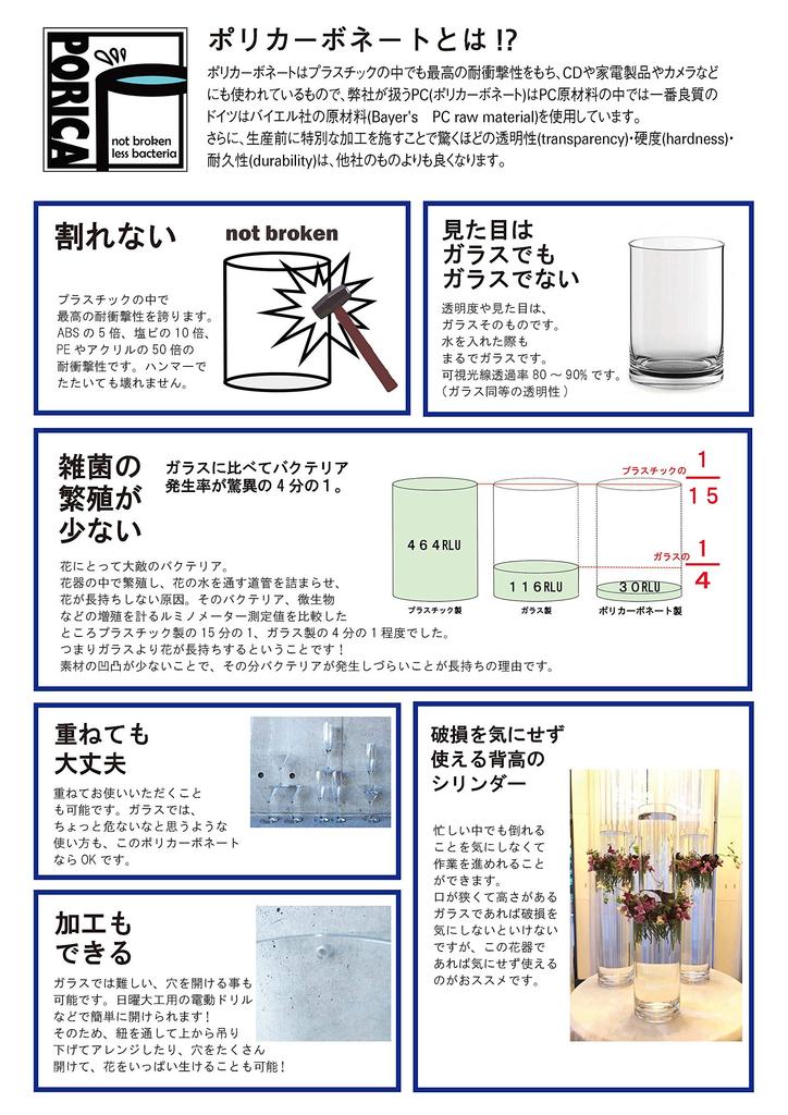 FOYER Unbreakable Vase, Stylish Polycarbonate, 18cm Tall, 6cm Wide, Small, 2300057CL