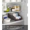 Yamazaki Tower Refrigerator Can Storage, Black, Approx. W37.5 x D14 x H8.2cm, 5767, for Refrigerator Storage