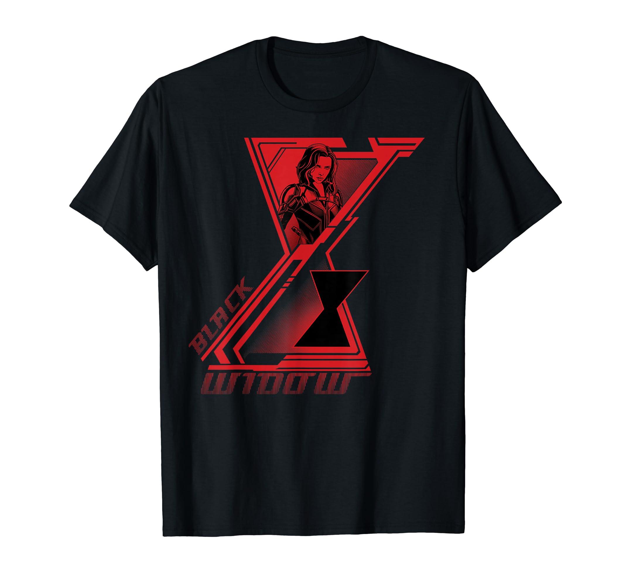 

Marvel Black Widow Double Logo Portrait T-Shirt