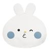 Kuzupyon Plush Toy Big Face Cushion I Want To Punch That Scum, That Scum, Large, Blue, Approx. 40cm